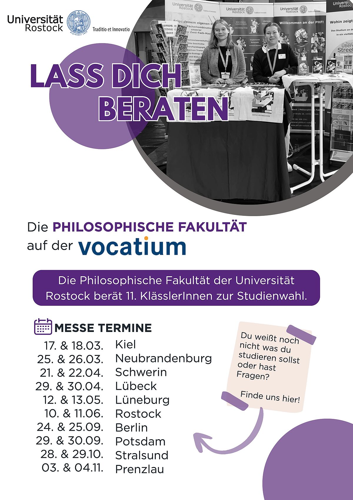 Die PHF berät Schüler/innen für ein Studium